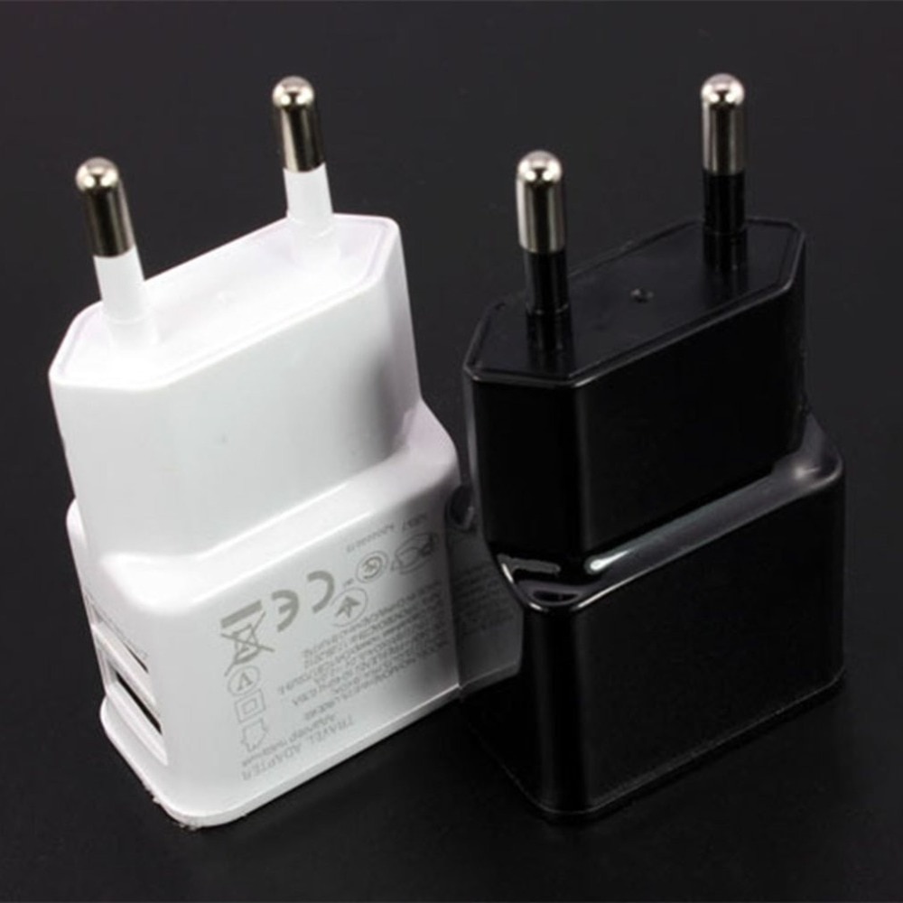 Dual USB Handy Ladegerät - Power Adapter - Schwarz und Weiß