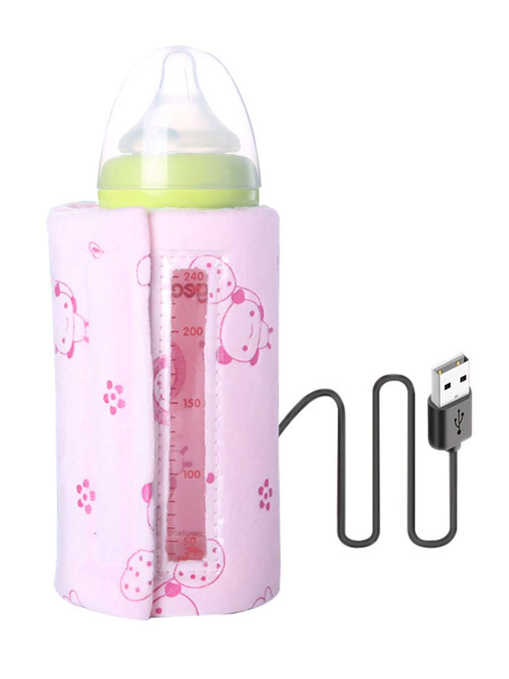 Pflege für Baby Milchflasche Wärmer Kinderwagen Home Travel USB isoliert 
